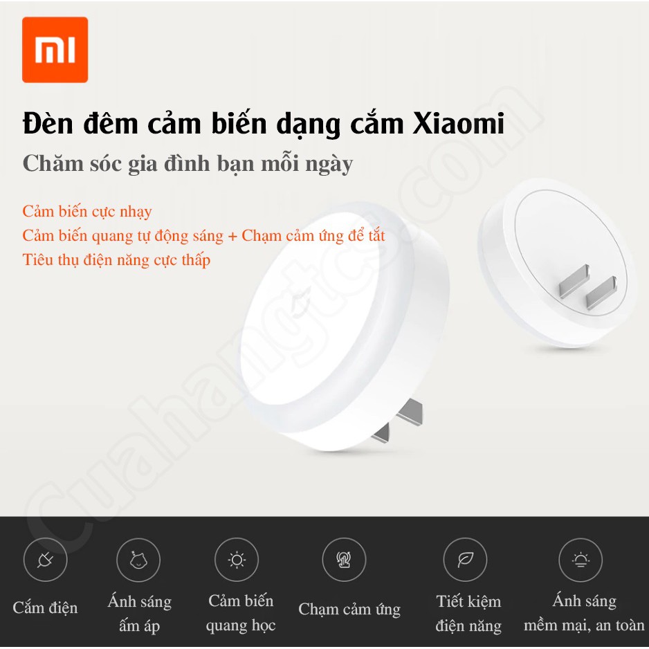 Đèn đêm Xiaomi Mijia MJYD04YL cảm ứng cắm điện