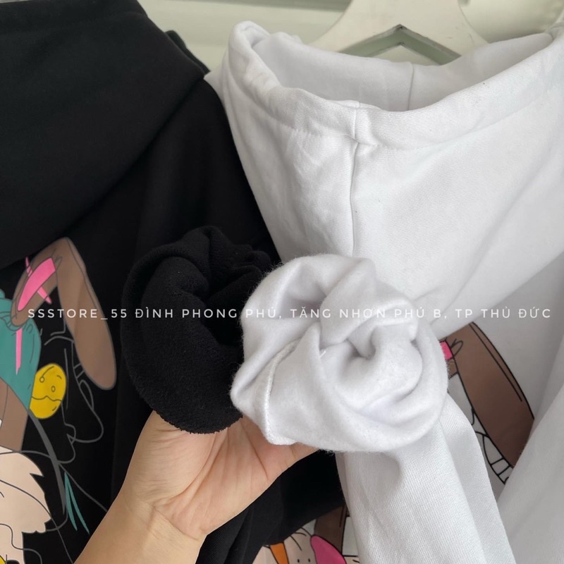 Áo hoodie thỏ cà rốt BWK nỉ mũ 2 lớp TTA866