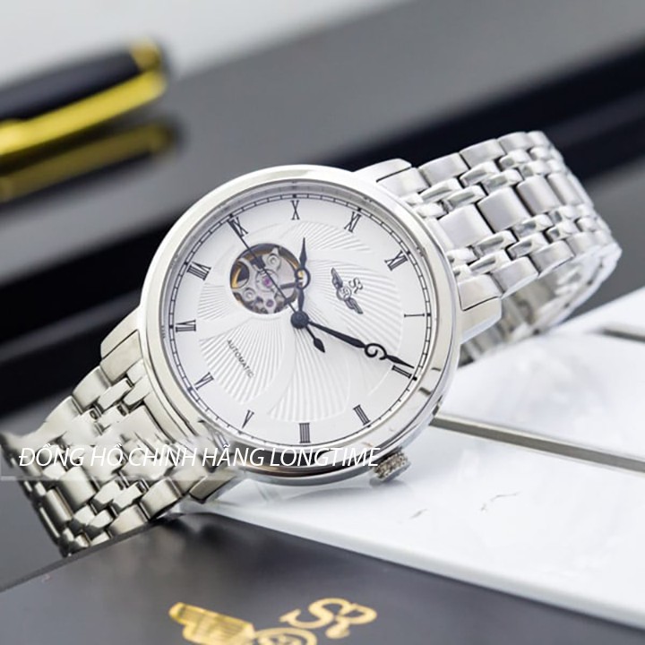 Đồng hồ nam SRWATCH Automatic Open Heart SG8875.1102 mặt kính Sapphire crystal chống