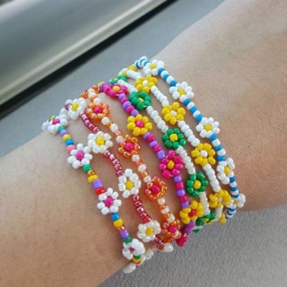 Vòng tay hạt cườm beaded daisy jewelry hàn quốc
