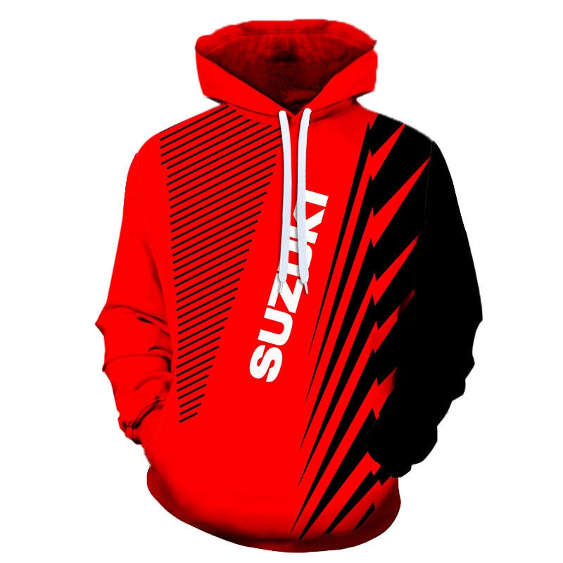 Áo Hoodie In Logo Xe Hơi Suzuki 3D Thời Trang Cho Nam
