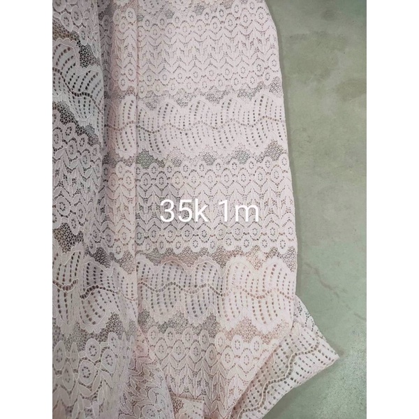 Vải ren chun  khổ 1.6m