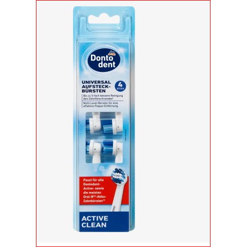 Đầu thay bàn chải điện Dontodent, hộp gồm 4 chiếc