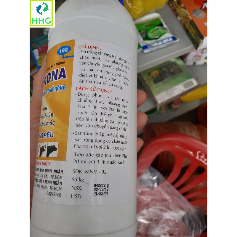 BENKONA 1000ML THUỐC SÁT KHUẨN KHỬ TRÙNG BENKONA 1000ML