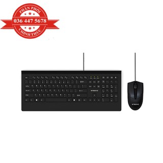 Bộ bàn phím / chuột văn phòng có dây Ensoho E109 màu đen - Hàng Chính Hãng