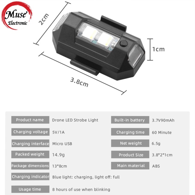 Đèn Nhấp Nháy Tín Hiệu Ban Đêm Cho Drone Dji Mavic 3 / MINI / 2 / SE