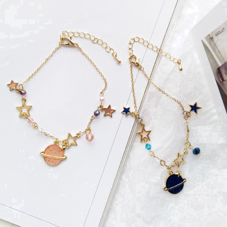 Lắc tay treo trăng sao kiểu dáng thời trang cho nữ