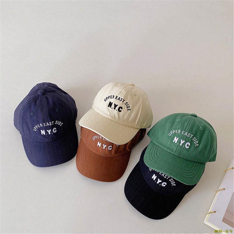 Nón Lưỡi Trai Thêu Chữ NYC Phong Cách Hàn Quốc Mới Cho Bé