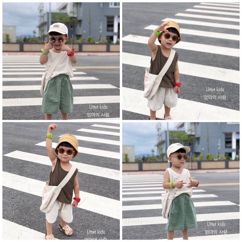 ÁO THUN BA LỖ HÀN 1128 DÀNH CHO BÉ GÁI VÀ BÉ TRAI SIZE 80 ĐẾN 120