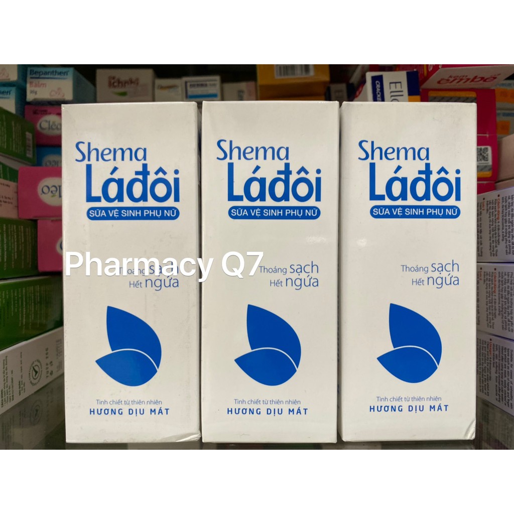 Dung dịch vệ sinh Shema Lá đôi xanh 200ml