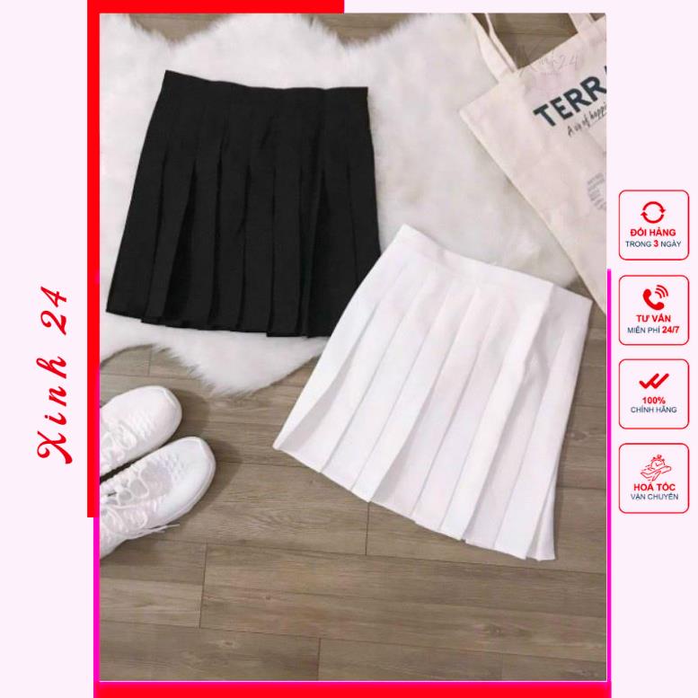 Chân Váy Tennis Xếp Ly Ngắn Dáng Xòe Lưng Cạp Cao, Có Quần Lót Bên Trong, nhiều màu lựa chọn | BigBuy360 - bigbuy360.vn