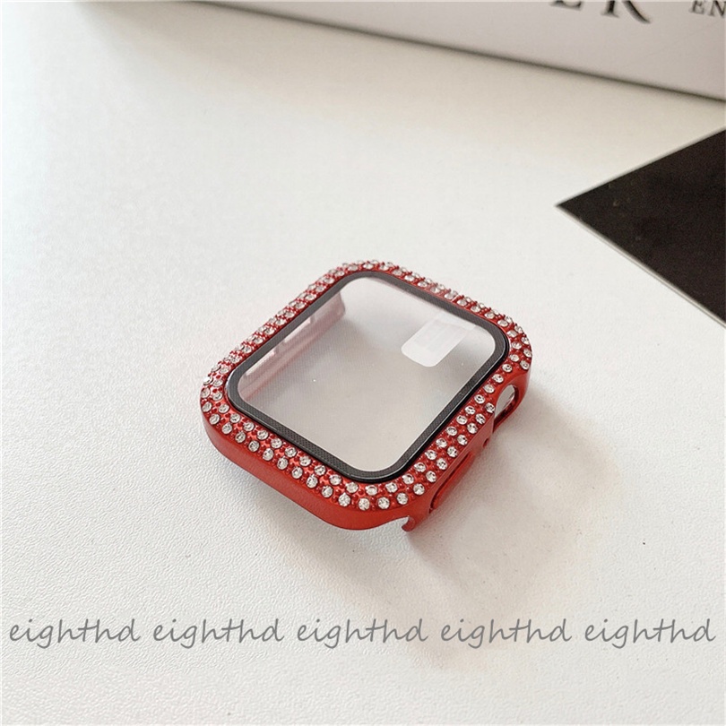 Ốp Mặt Kính Cường Lực Dành Cho Đồng Hồ Thông Minh Series 7 6 SE 5 4 3 2 1 Kích Thước 41mm 45mm 44mm 42mm 40mm 38mm