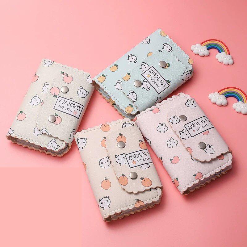 Ví nữ nhiều ngăn đựng thẻ bỏ túi nhỏ gọn hot trend cute đẹp dễ thương giá rẻ thời trang Hàn Quốc cao cấp JOLITA VN42