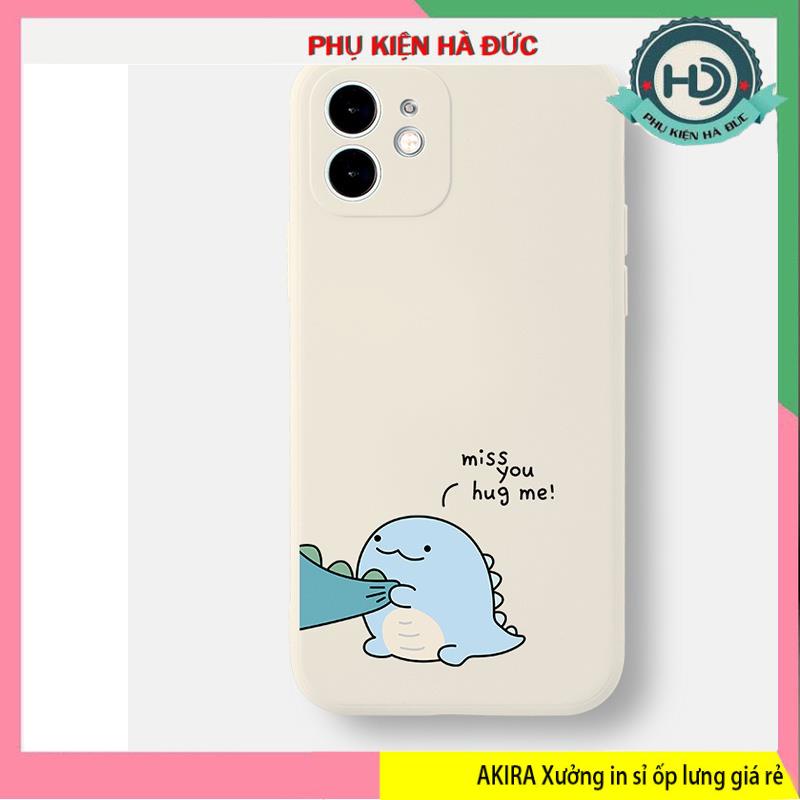 Ốp lưng khủng long ip14/14pro/14plus/14promax dẻo mềm cạnh vuông chống sốc bảo vệ camera cho full dòng máy ip Akira case
