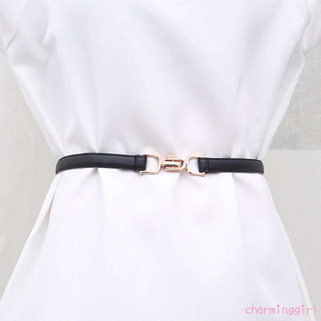 Thắt lưng da nhân tạo có thể điều chỉnh thời trang thích hợp cho nữ