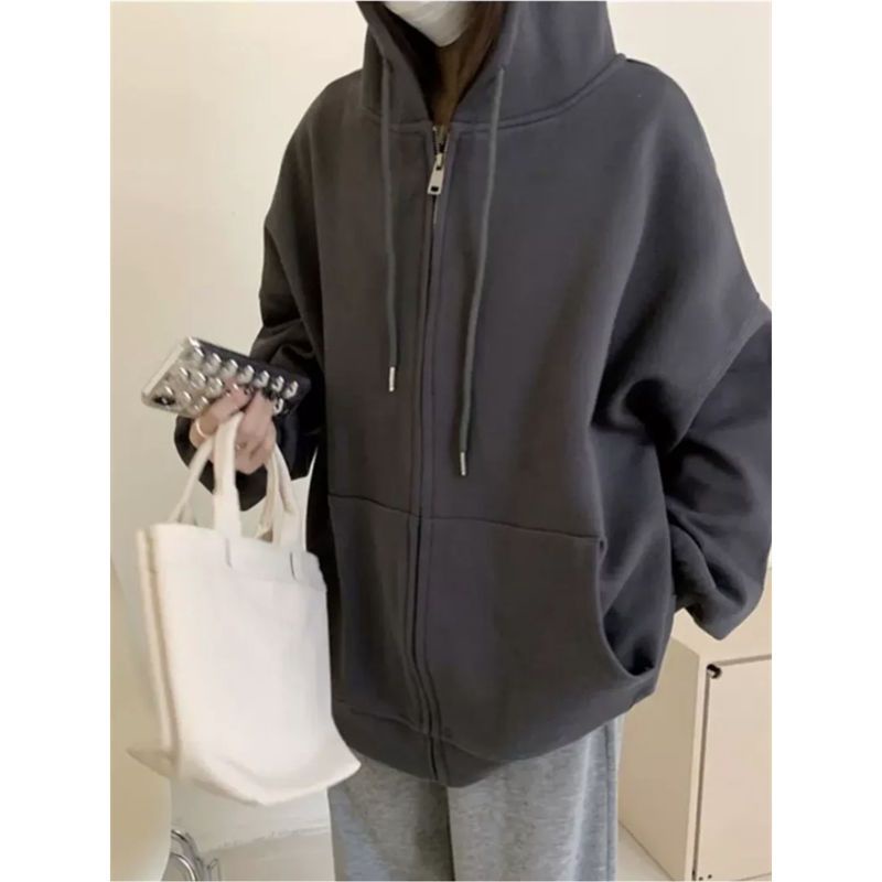 Áo Khoác sweater Mỏng Tay Dài Dáng Rộng Cỡ Lớn Thời Trang Xuân Thu Cho Nữ