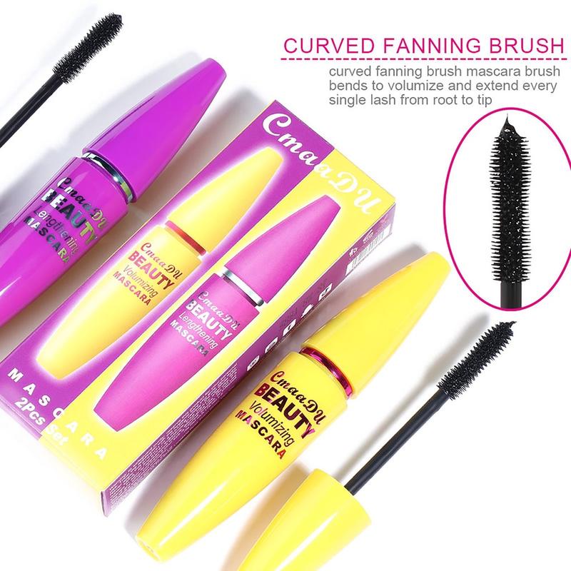 Mascara 4D 2 Trong 1 Làm Dài Và Cong Mi Dễ Sử Dụng