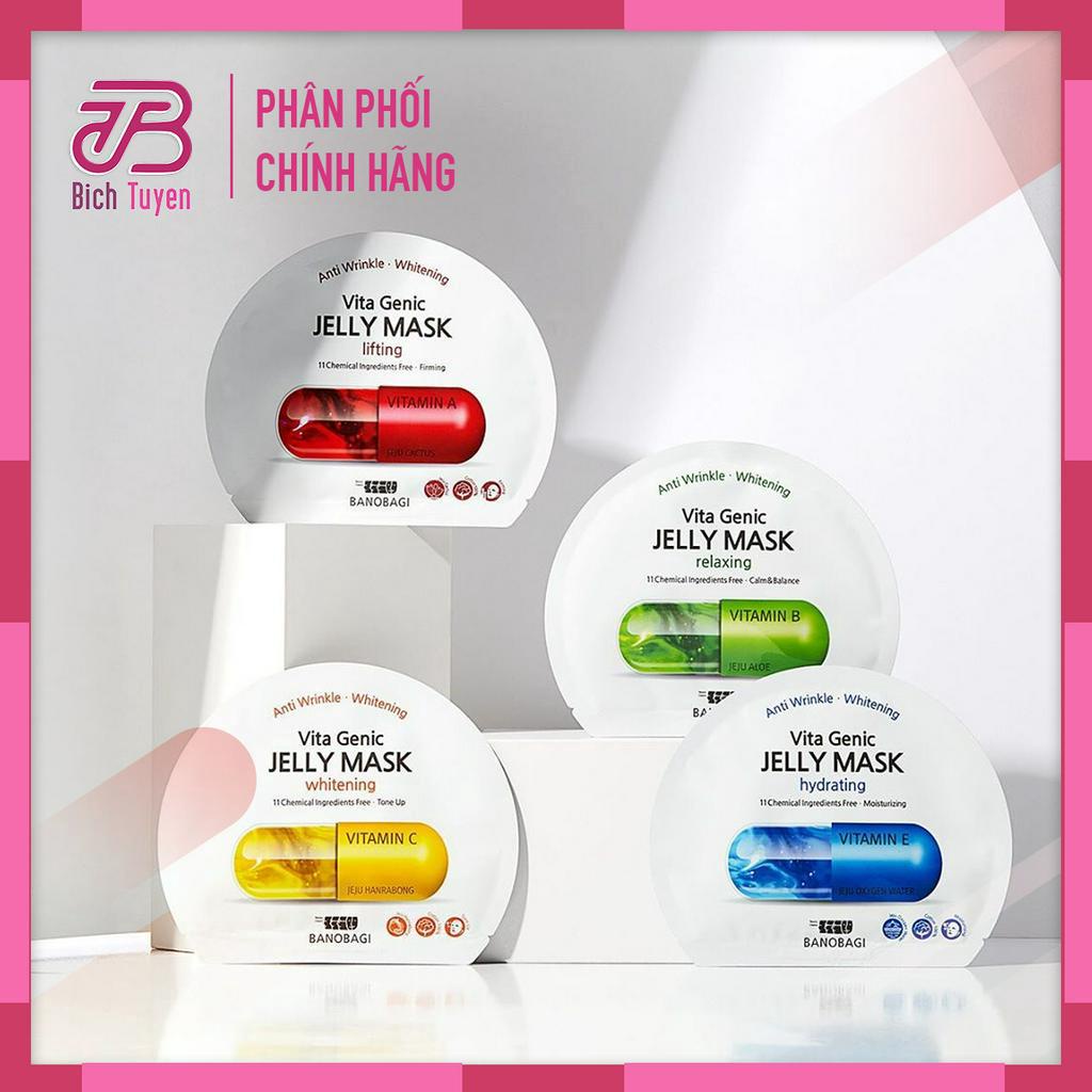 Mặt nạ giấy Banobagi Vita Genic Jelly Mask dưỡng ẩm một miếng lẻ 30ml BT Cosmetic BANOBAGI VITA GENIC JELLY MASK