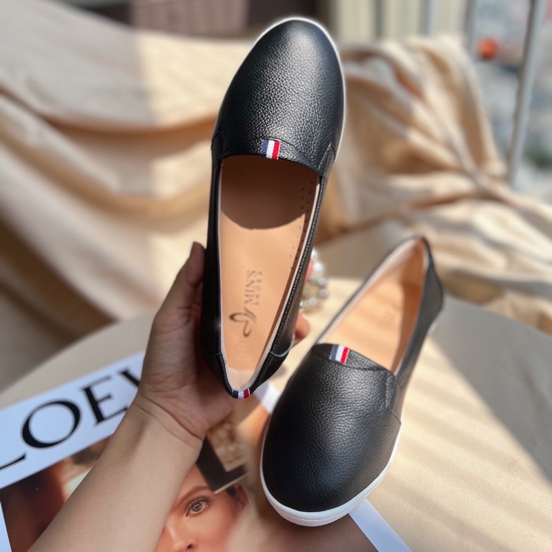 Min's Shoes - Giày bệt, Giày lười slipon da mềm GL67 (Form Nhỏ đi Tăng Size)