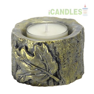 COMBO 6 chân đế nến tealight KHÚC CÂY bằng đá poly