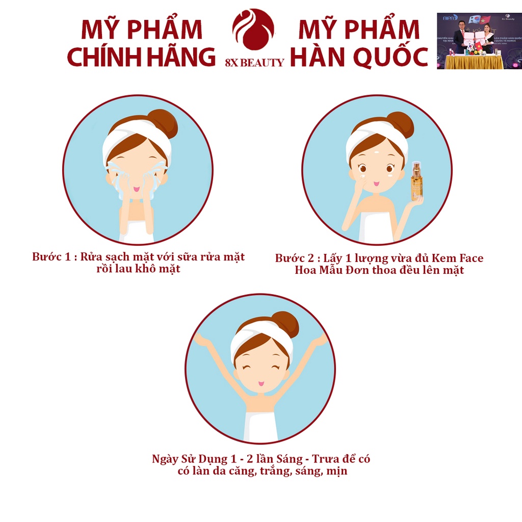 Kem Nám Tàn Nhang 8x Beauty Dưỡng Trắng, Mờ Thâm, Giúp Da Đều mầu, Nâng tông, Chống Nắng  40ml