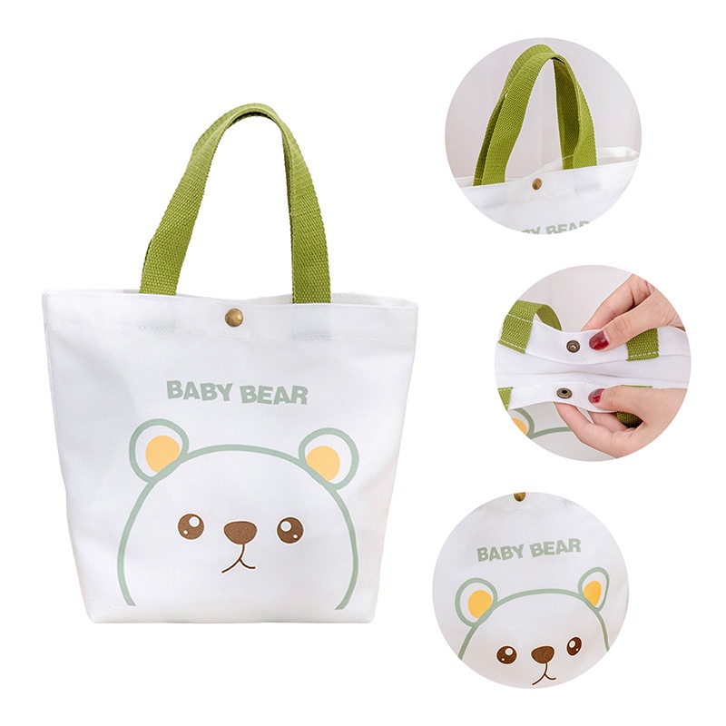 Lantern Cute Cartoon Mini Handbag Fashion Korean Style Small Shopping Bag For Girl Fresh Reusable Women Canvas Storage Tote Bag #2