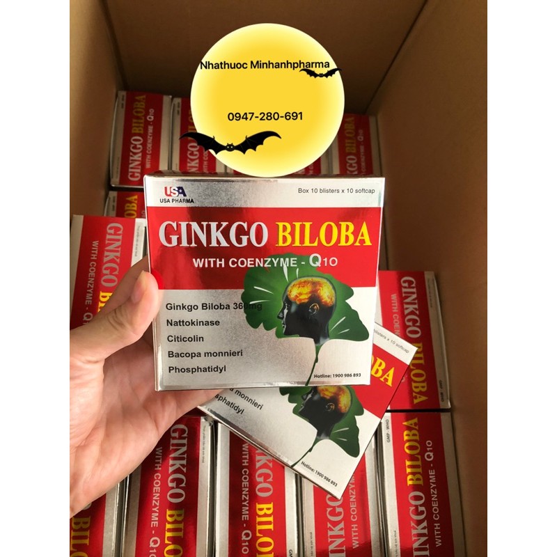 ✅ Sản phẩm này không phải là thuốc ✅ Viên uống bổ não Ginkgo Biloba Q10( Hộp 100 viên )