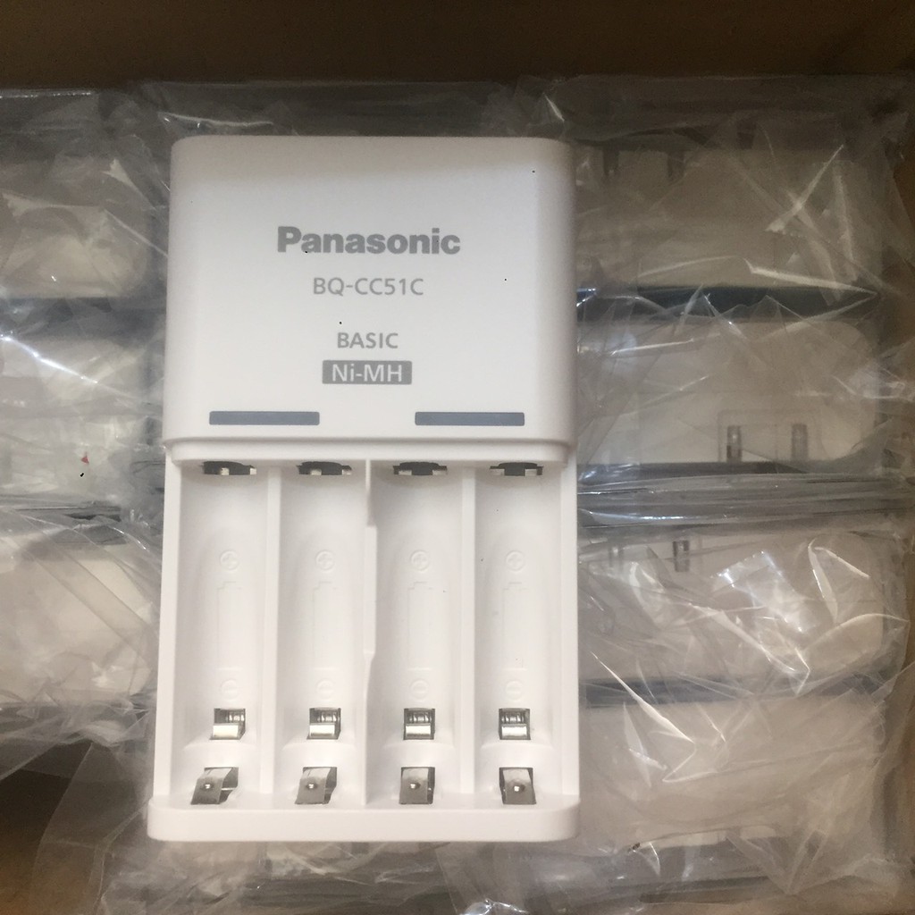 Bộ sạc pin AA, AAA panasonic BQ-CC51C chính hãng