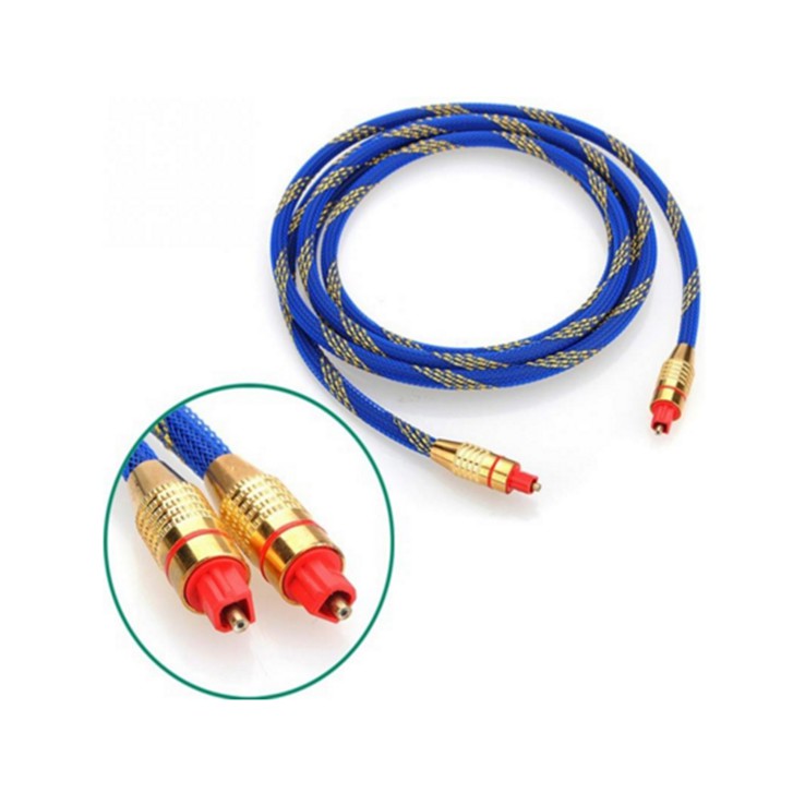 Dây cáp âm thanh quang Optical audio bọc sợi chất lượng cao dài 2m - Toslink nhiều màu  -dc1002