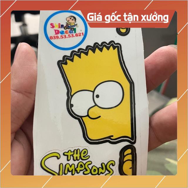 Sticker simpson loại 5cm dán trang trí điện thoại ...