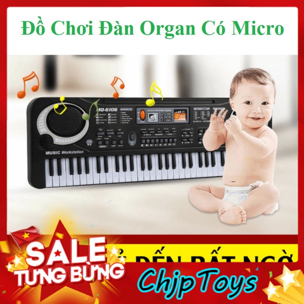 Đồ Chơi Đàn Organ Có Micro Đa Dạng Bài Hát Và Giai Điệu Cho Bé Tập Đàn Hát Làm Ca Sĩ, Phát Triển Tài Năng Âm Nhạc