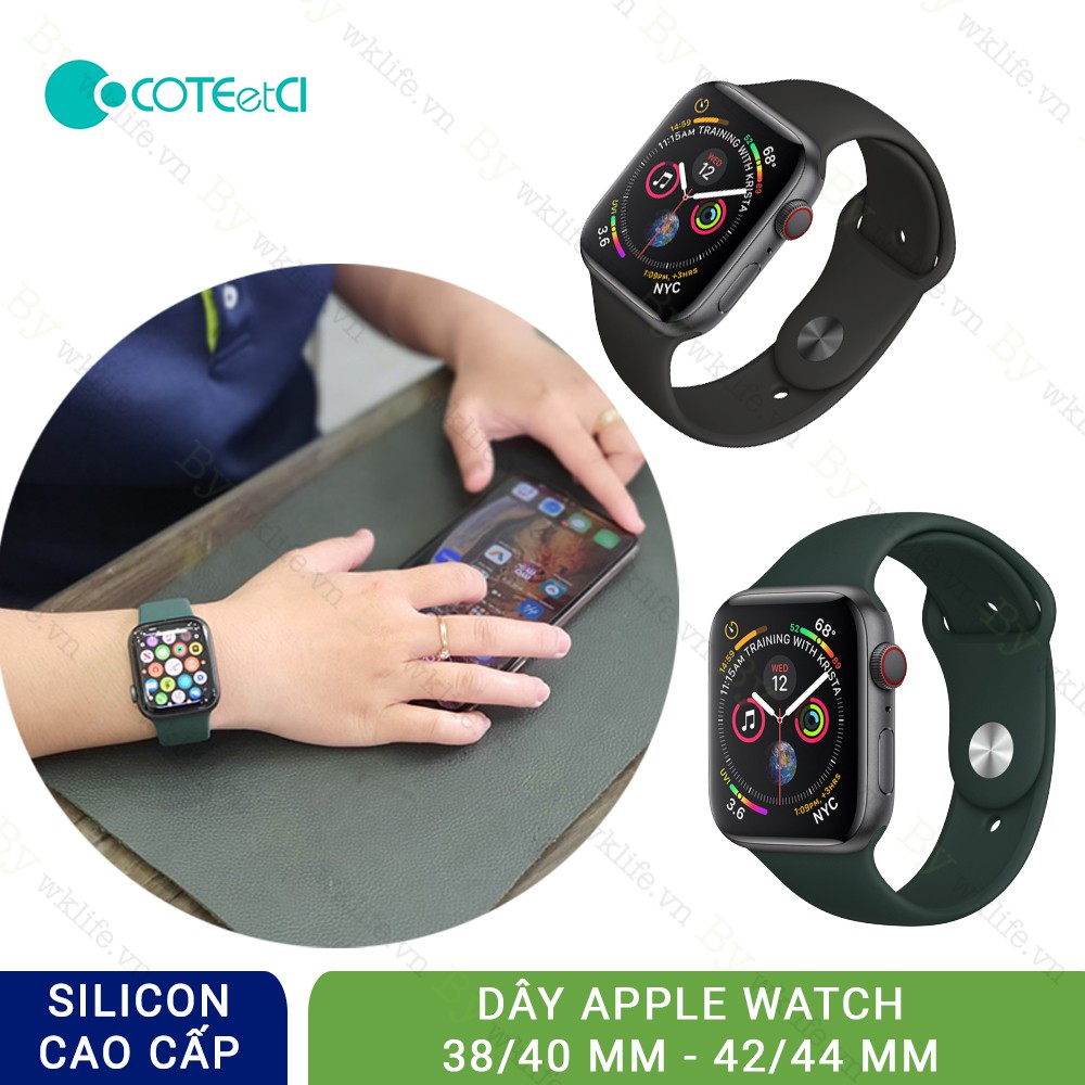 Dây đeo apple watch 38 40 42 44 cao cấp chính hãng coteetci