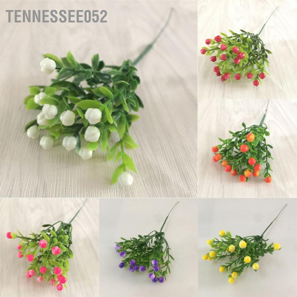 Tennessee052 Simulation Large Particles Milan Grain Flower Trough Arrangement Accessories Potted Decorative Green Plants Plastic Flowers