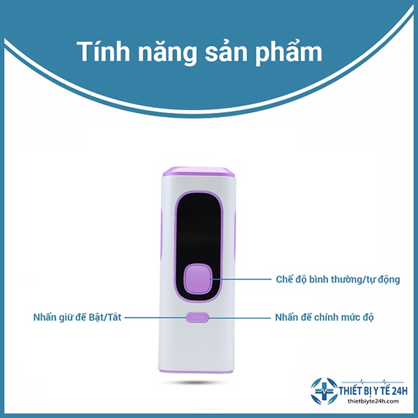 Máy Triệt Lông Cầm Tay Cá Nhân Cao Cấp - Triệt Lông Không Gây Đau Rát, Công Nghệ IPL  An Toàn Cho Da