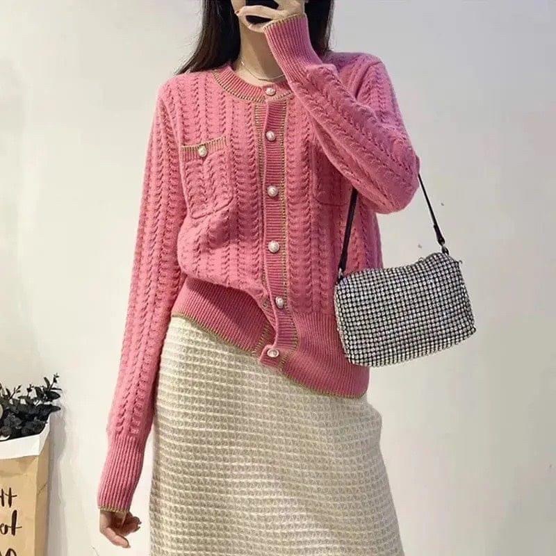 Áo len cúc ngọc