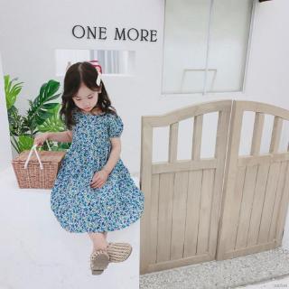 Đầm hoa kiểu hở lưng cao cấp cho bé