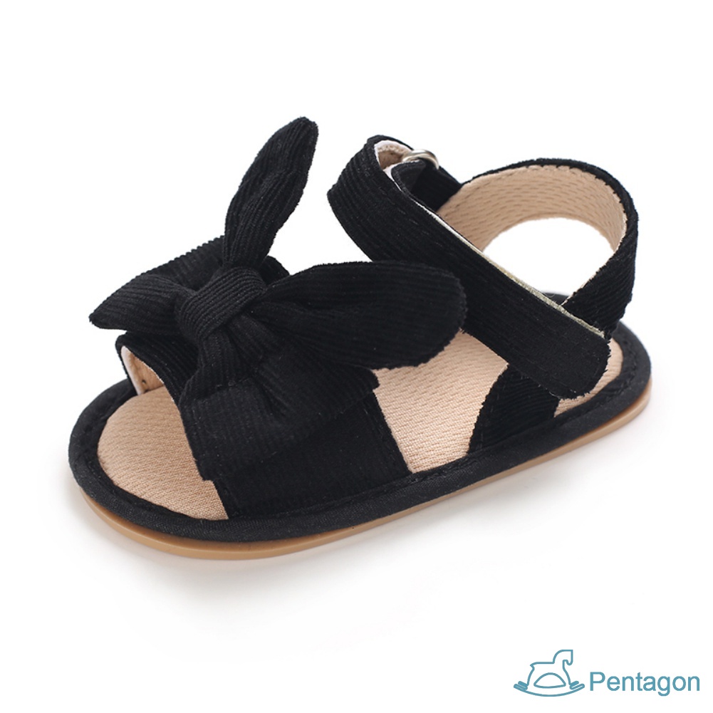 Xăng đan Đính Nơ Chống Trượt Thời Trang Mùa Hè Cho Bé Gái 0-18 Tháng Tuổi