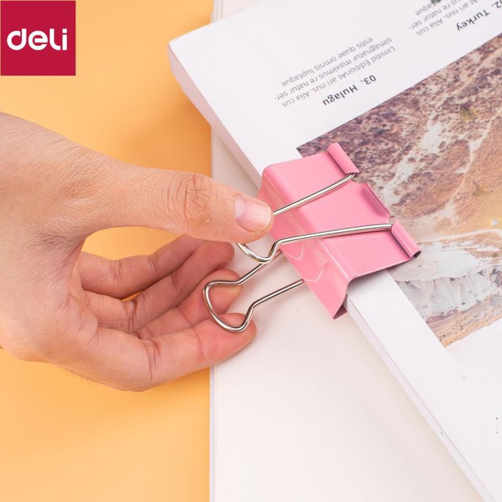 Kẹp bướm Deli - 24 chiếc/hộp - E8552A [Deli]