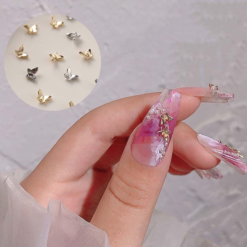 Phụ Kiện Trang Trí Móng Tay Nghệ Thuật 3D Bằng Hợp Kim Thời Trang Nhật Bản DIY