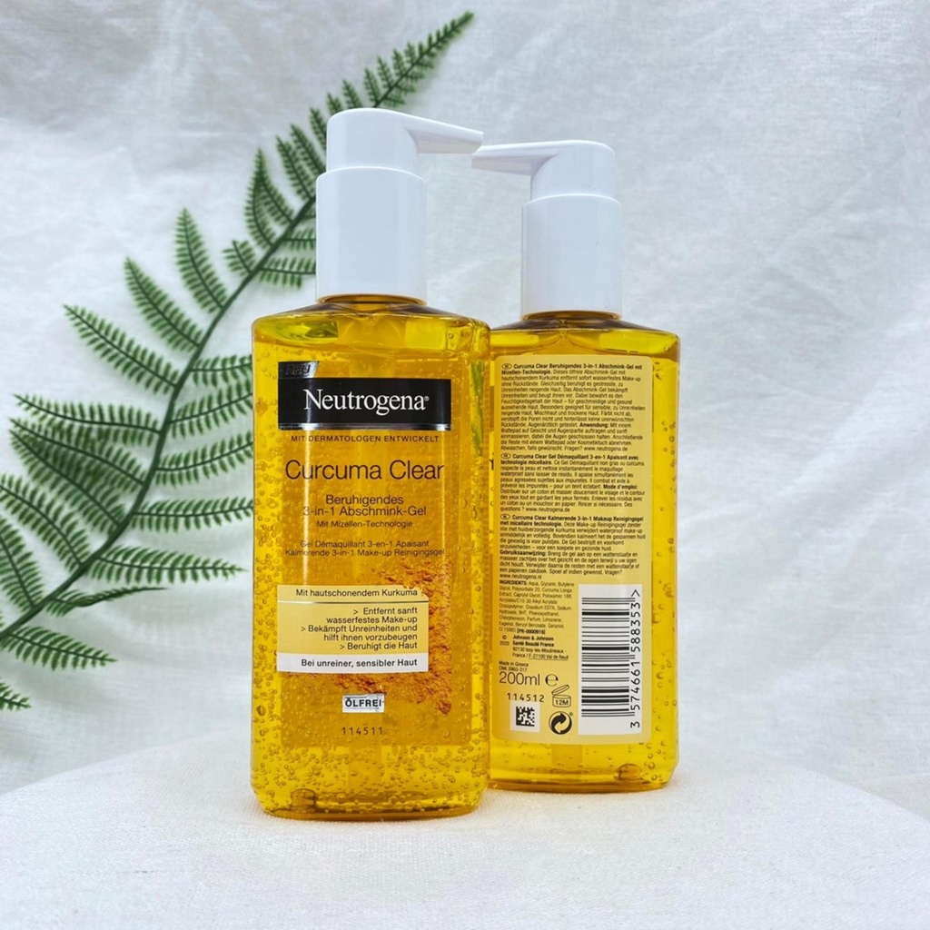 Sữa rửa mặt nghệ Neutrogena Curcuma tạo bọt sáng da, mờ thâm 150ml - Dobby