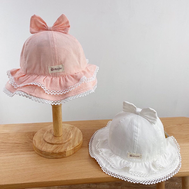 Mũ nón vành viền bèo cho bé 1-3 tuổi tiểu thư cực xinh MVB01