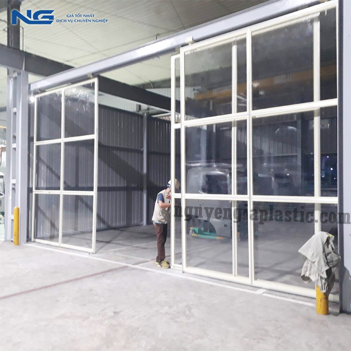 (GIẢM GIÁ))  Tấm nhựa PVC (1.4m x dài 1m) trong suốt khổ rộng tiêu chuẩn chất lượng