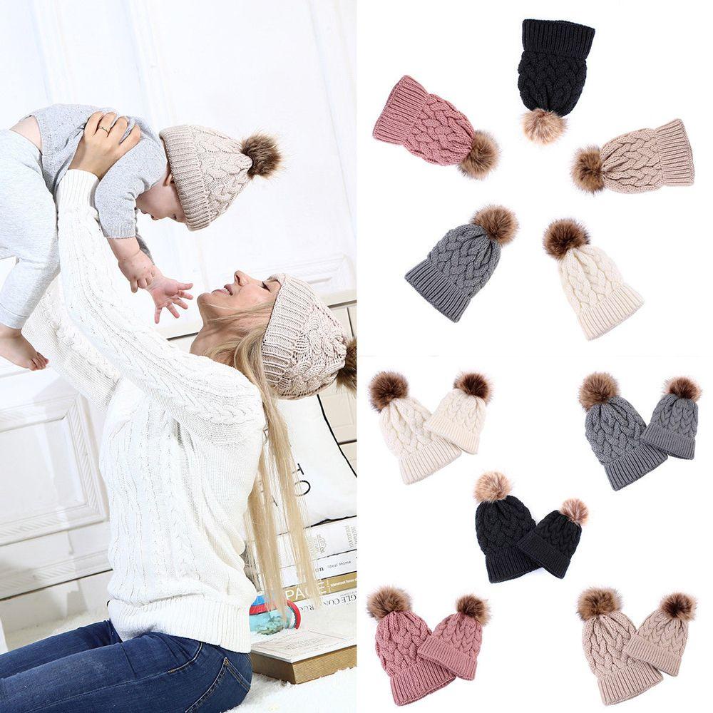 Mũ Len Beanie Giữ Ấm Cho Bé