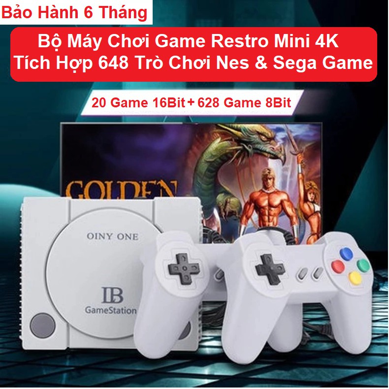 Máy Chơi Game Cổ Điện RS 70 - Tích Hợp 648 Game - 20 Game Sega 16 Bit - 628 Game Nes - Chip Xử Lý HDMI 4k Độ Nét Cao