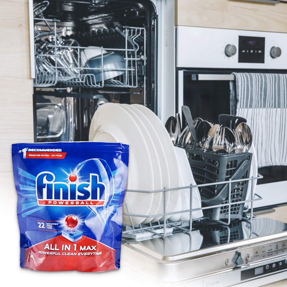 [HCM] Viên rửa chén bát Finish cao cấp All In One Max 22 viên Finish EU