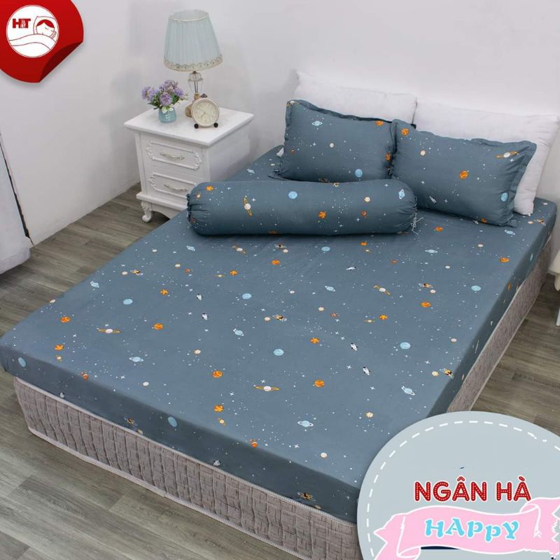 Bộ ga giường và vỏ gối Cotton Poly - Decor phòng ngủ với ga giường cotton siêu đẹp