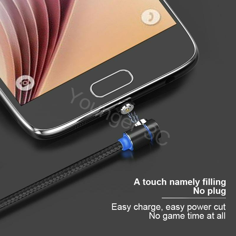 Cáp Sạc Nhanh Type-c Nam Châm Xoay 360 Độ Tiện Dụng Cho Android