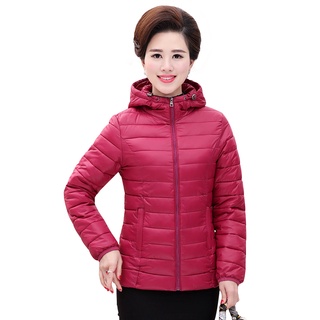 Áo phao nữ trung niên siêu nhẹ🎗Áo khoác nữ trung tuổi siêu ấm tặng bà tặng mẹ