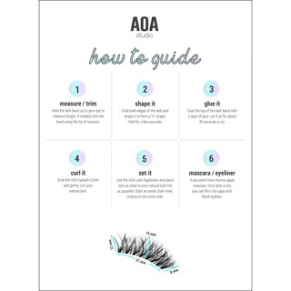 Set lông mi giả từ tóc thật 100% AOA Studio Eyelashes - Alexis 6-Pack