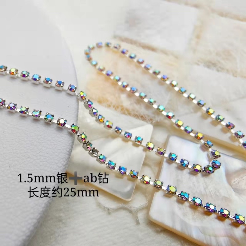 Dây đá gắn móng loại 1 cực sáng nhiều màu MaiAnhNails